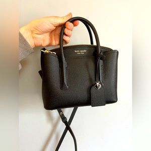 NWOT Kate Spade Black Leather Margoux Mini Purse
